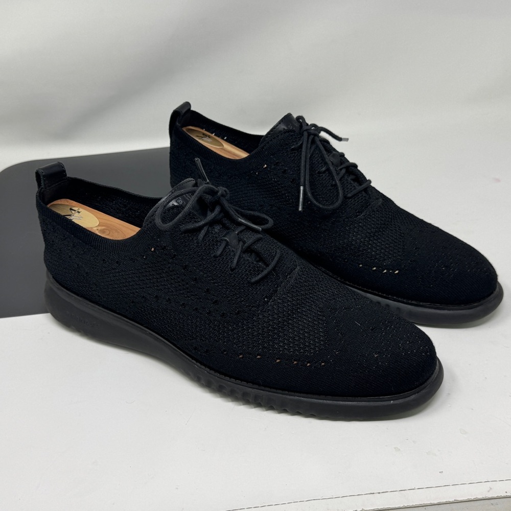 Cole Haan 2 ZeroGrand Stitchlite Mens Size 11 M Black Casual Oxford Shoes C28527